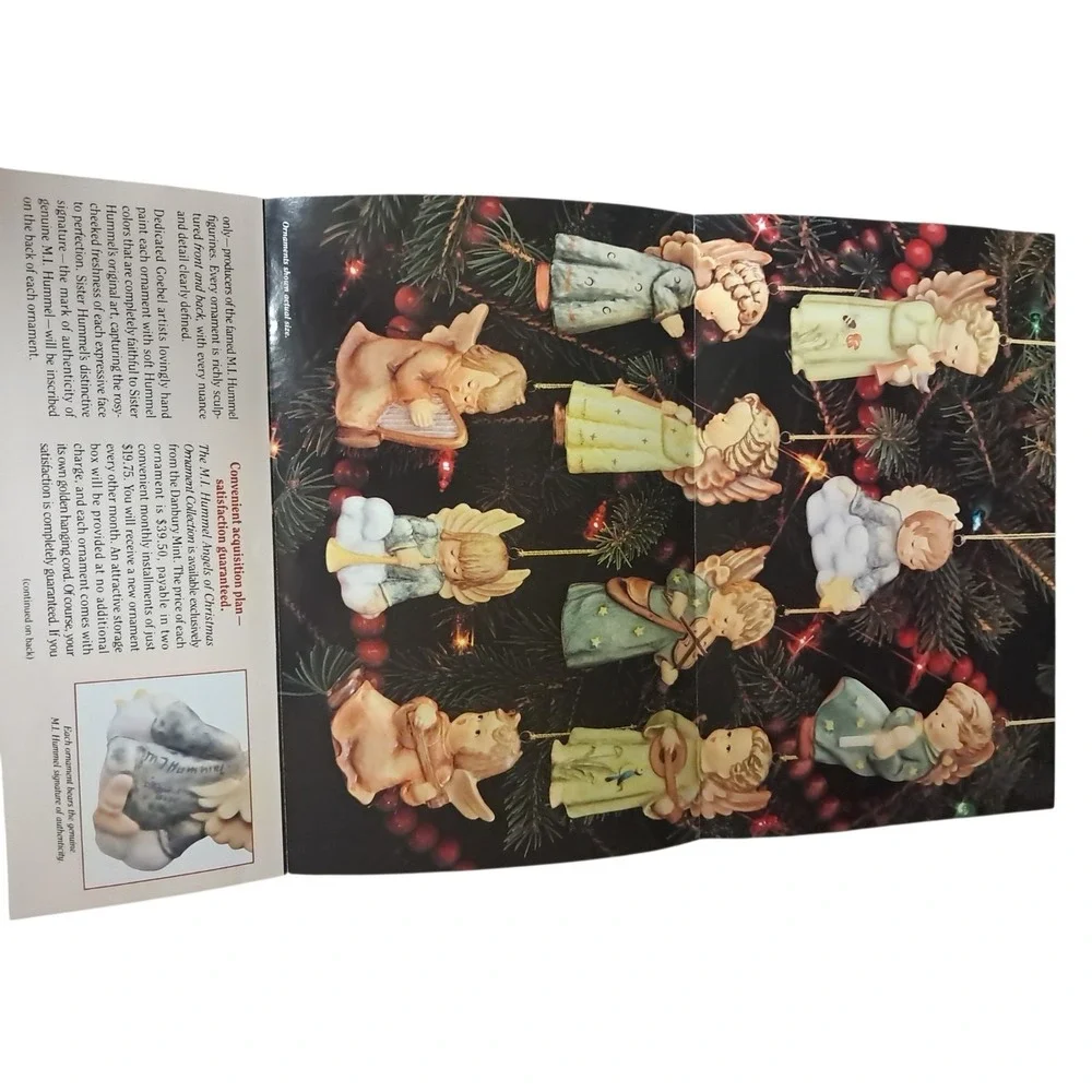The M.I. Hummel Angels Of Christmas Ornament Collection By Danbury 1989 10 piece